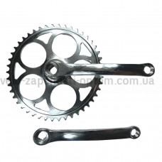 Система ХВЗ під квадрат хром 46 зубів 165 мм довжина шатуна Shunfeng