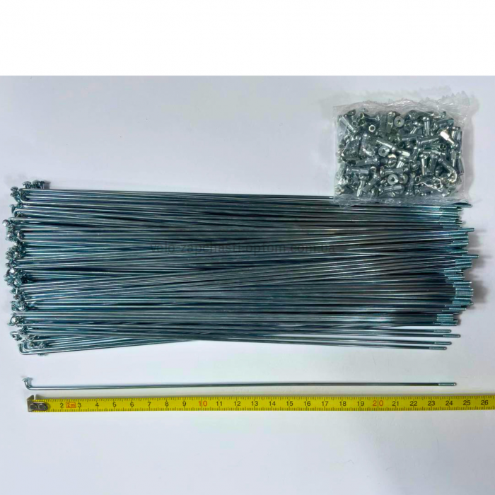 Спиця 248 мм 2мм з ніпелем Shunfeng ціна за 1 упаковку 144 шт.