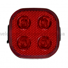 Стоп мигалка LED/USB C-TYPE FY-328 задня червоне світло квадратна Baisk