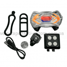 Стоп поворот із дистанційним пультом KXK-03 LED з лазерною указкою