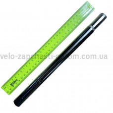 Труба під сідло 25.4 срібло сталева довжина 300 мм посилена