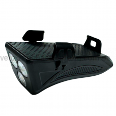 Фара 4в1 FY-319B чорна ліхтар із сигналом і кріпленням телефона LED/USB YAJIAPLUS