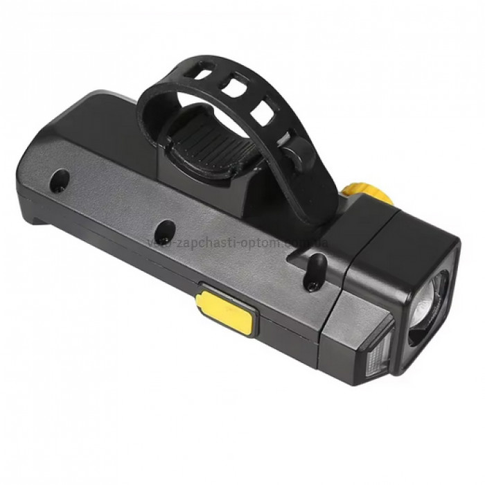 Фара X17-30W+2LED жовтий і сонячна батарея Type-C