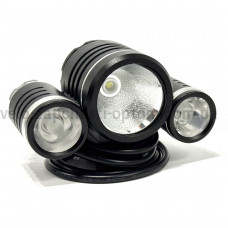 Фара ліхтар на руль і голову  YJ-2800 LED з акумулятором та зарядним пристроєм 