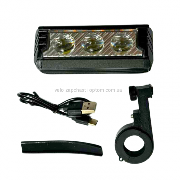 Фара ліхтар прожектор FY-339B-3 алюмінієвий корпус LED/USB C-TYPE Baisk