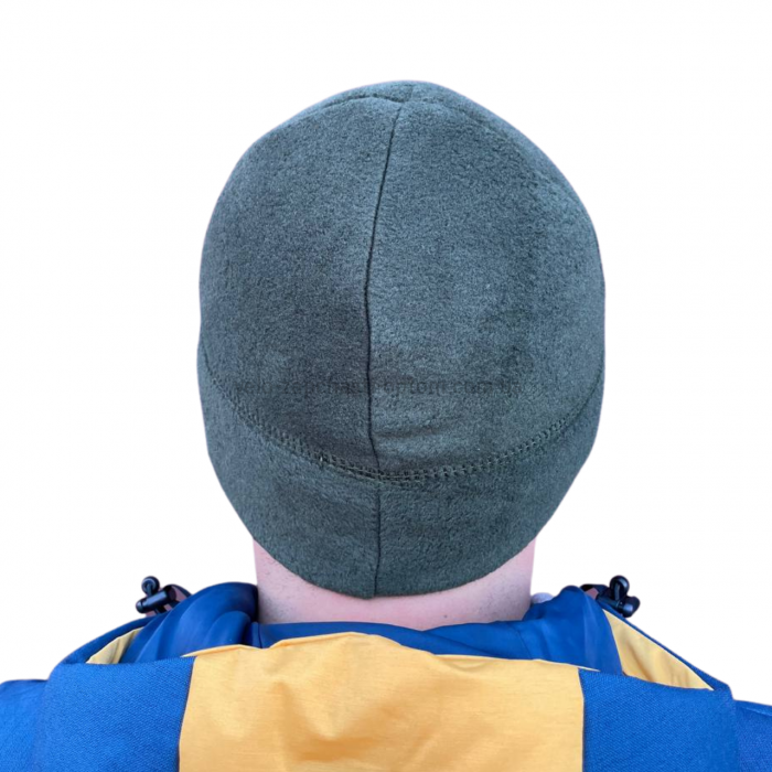 Шапка фліс без закота олива 57-58см