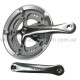 Система шатунів Prowheel CHARIOT (53/39Т, 170 мм) срібляста Шосейна велосипедна алюмінієва система під квадрат із захистом