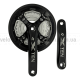 Система шатунів Prowheel TEN-851 (44/32/24Т, 170 мм) чорна Тришвидкісні алюмінієві шатуни 3x під квадрат із розбірними зірками т