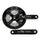 Система шатунів Prowheel TEN-851 (44/32/24Т, 170 мм) чорна Тришвидкісні алюмінієві шатуни 3x під квадрат із розбірними зірками т