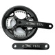 Система шатунів Prowheel TEN-751 (48/36Т, 170 мм) чорна Двошвидкісні алюмінієві шатуни 2x під квадрат із розбірними зірками та з
