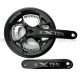 Система шатунів Prowheel TEN-751 (48/36Т, 170 мм) чорна Двошвидкісні алюмінієві шатуни 2x під квадрат із розбірними зірками та з