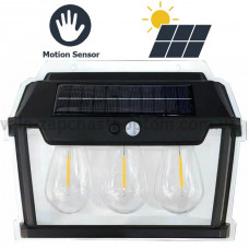 Фонарь 999-38W вольфрамовые лампы, Motion Sensor, 1х18650, солнечная панель