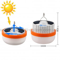 Фонарь кемпинг T1-SMD, Li-Ion аккум., солнечная панель, ЗУ Type-C, крюк