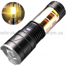 Фонарь со светильником CH-5021-GT+COB, Li-Ion аккум., ЗУ Type-C, zoom