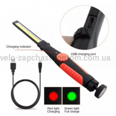 Ліхтар WORKLIGHT-W55-COB, Li-Ion акумулятор, поворот 180º+180º, магніт, індикація заряду, ЗУ microUSB