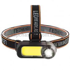 Ліхтар налобний WH-1707-XPE+COB, Li-Ion акумулятор, ЗУ microUSB