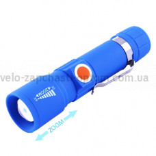 Ліхтар 416-XPE, Li-Ion акумулятор, zoom, ЗУ USB