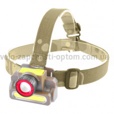 Ліхтар налобний Police 8808/6908-XPE+COB, Li-Ion акумулятор, zoom, ЗУ microUSB, Box