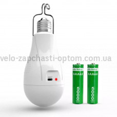 Светодиодная LED лампа с аккумулятором E05L, 2x18650, крюк, ЗУ Type-C