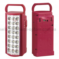 Фонарь светодиодный ALMINA 1024, 24SMD, акм. 6V4AH/20HR, Power Bank, ЗУ 220V