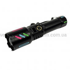 Фонарь NIGHT VISION FLUORESCENCE 1143-WHITE LASER LED PM10-TG, 1x26650, power bank, ЗУ Type-C, zoom