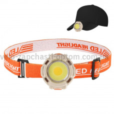 Фонарь налобный CY-2026-C-COB(white+yellow)+2LED(red)+2LED(blue), Li-Ion аккумулятор, ЗУ Type-C