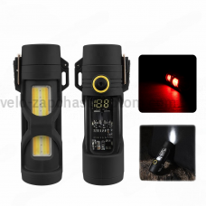 Ліхтар MULTIFUNCTIONAL D66-COB, Li-Ion акумулятор, індикація заряду, запальничка, ЗП Type-C, Box