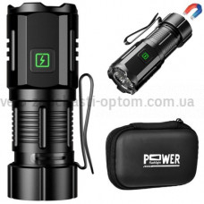 Ліхтар F30-3XPG, 1х16340A, індикація заряду, ЗУ Type-C, чохол, магніт, Box