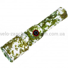 Ліхтар PLD-AK132M WHITE LASER LED PM10-TG camouflage, 1х18650, power bank, індикація заряду, ЗУ Type-C, zoom, Box