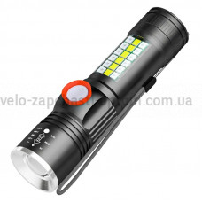 Ліхтар SY-1903C-P50+SMD+RGB, Alarm, Li-Ion акумулятор, ремінець, zoom, ЗУ USB