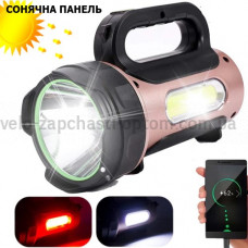Ліхтар переносний T93-LED+COB(white+red), power bank, Li-Ion акумулятор, сонячна батарея, ЗУ microUSB, Box