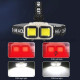 Ліхтар налобний HX-816-2COB(white+red), Waterproof, 1x18650, ЗП Type-C, Box
