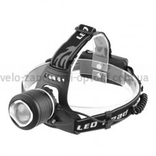 Ліхтар налобний 2199-T6, 2х18650, signal light, шипи, zoom, ЗУ Type-C, Box