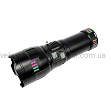 Ліхтар NIGHT VISION FLUORESCENCE C203-1 WHITE LASER LED GT-50W, 4x18650, power bank, ЗУ Type-C, zoom