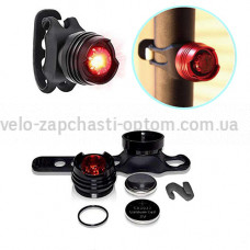 Велоліхтар STOP 2321/TY-06/HJ-016-1LED, Waterproof, ALUMINUM, 2хCR2032