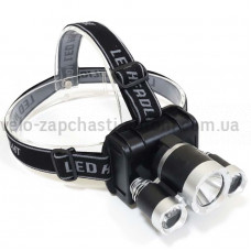 Ліхтар налобний 18-3LM, Li-Ion акумулятор, ЗУ 220V, Box