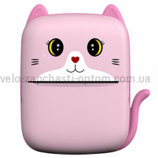Термопринтер дитячий A8 Cat printer pink, bluetooth, ЗП Type-C