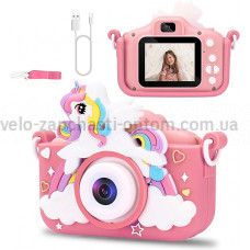 Фотоапарат дитячий X2A, PINK UNICORN