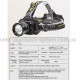 Фонарь налобный NIGHT VISION FLUORESCENCE BL-T701D-TG, Motion Sensor, 3x18650, Power Bank, ЗУ Type-C, zoom, Box