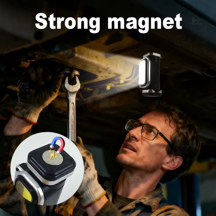 Ліхтар налобний HX-T80-COB(White+Red), Waterproof, 1x18650, ЗУ Type-C, магніт, Box