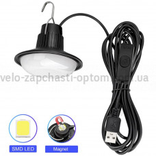 LED лампа 118L-19SMD, кабель 2.9 м, крюк, магніт, живлення від USB