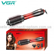 Фен-щетка стайлер VGR 4 в 1 V-484 RED, 4 насадки, 2 режима