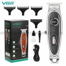 Триммер VGR V-263 BLACK, 3 насадки, LED display