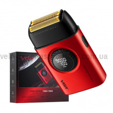 Электробритва VGR V-378 RED шейвер, двойное лезвие + триммер, регулировка мощности 7000-9000 RPM, LED Display
