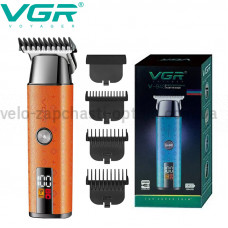 Триммер VGR V-943 ORANGE, 3 насадки, LED Display
