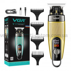 Триммер VGR V-975 GOLD, 4 насадки, LED display