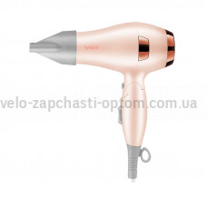 Фен складной VGR V-432 PINK, 3 уровня обдува, низкий уровень шума, 1200 Вт