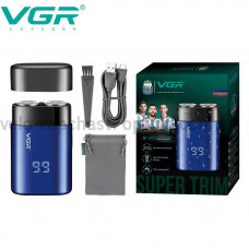 Электробритва VGR V-347 BLUE, роторная, IPX7
