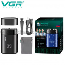 Электробритва VGR V-347 BLACK, роторная, IPX7