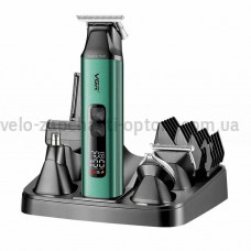 Набор для стрижки VGR 6 в 1 V-117 GREEN, 14 насадок, LED Display